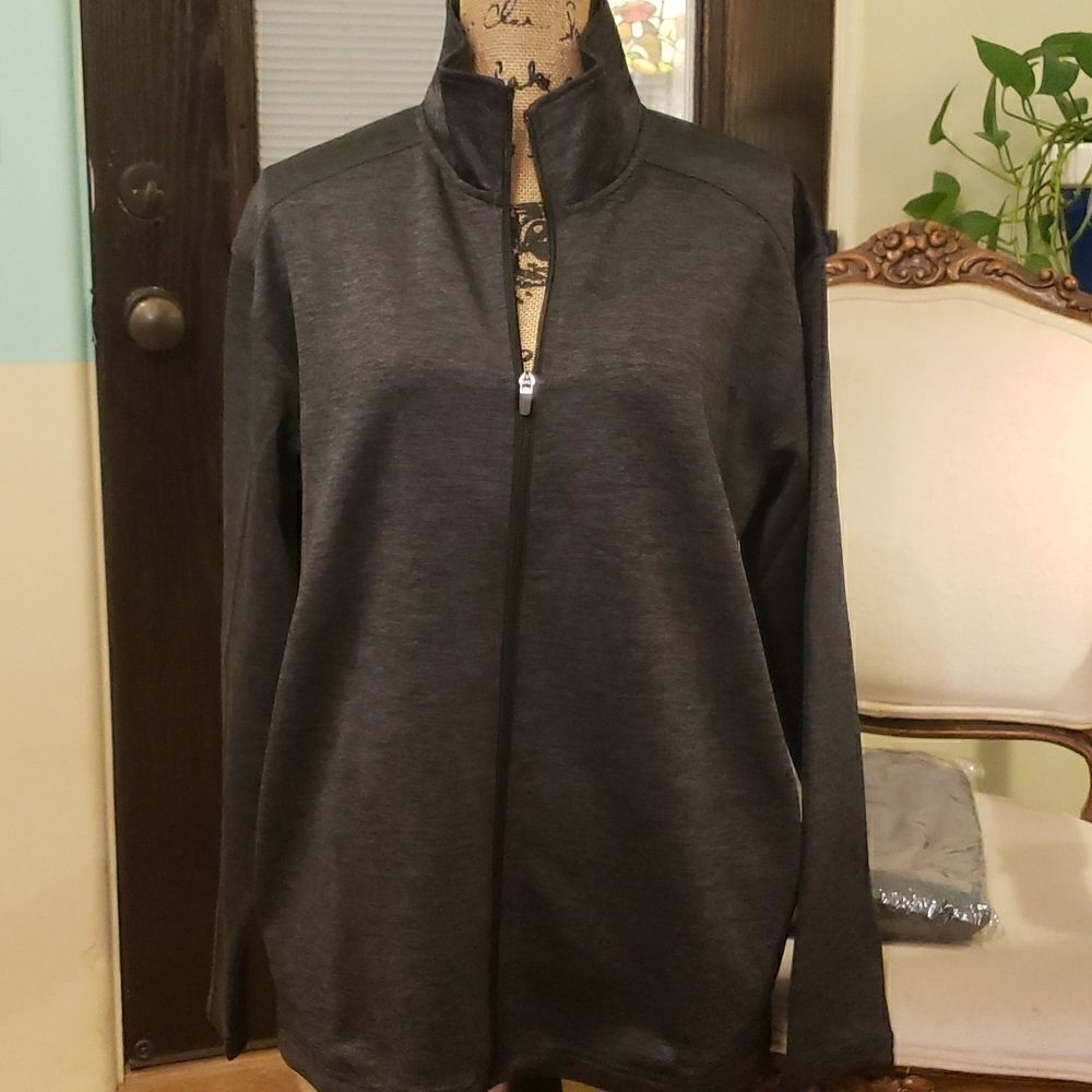 Mens Zip front lightweight jacket dri fit type fabric